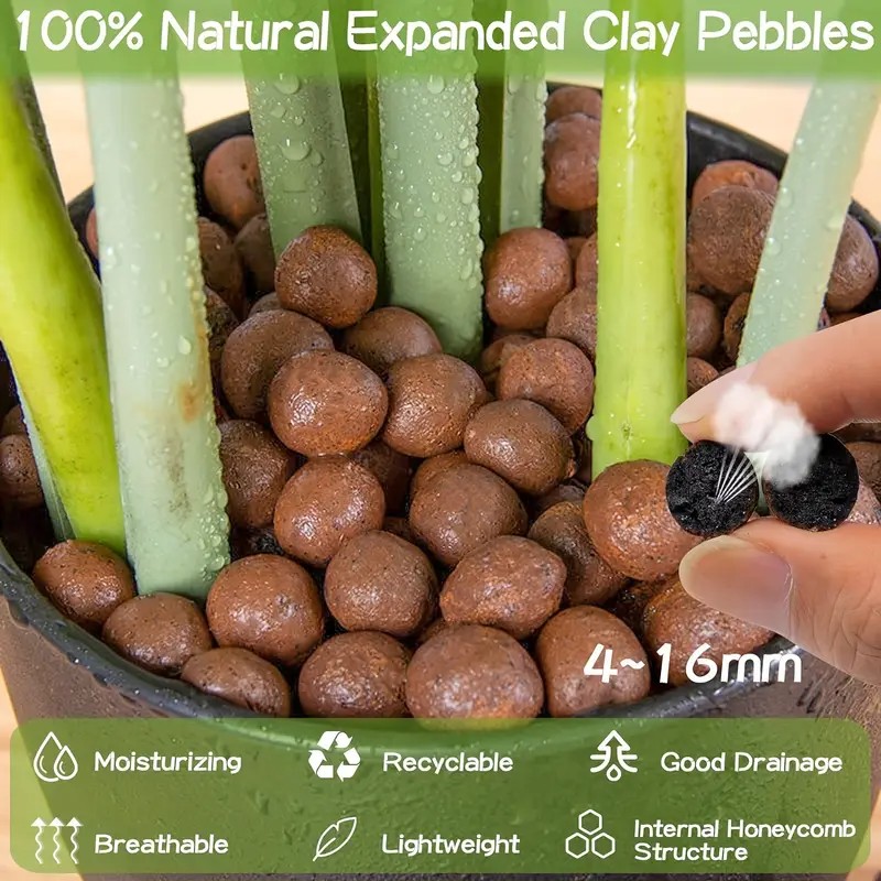 1LB Reusable Hydroponic Clay P - Clay Pebble Growing recension och pris