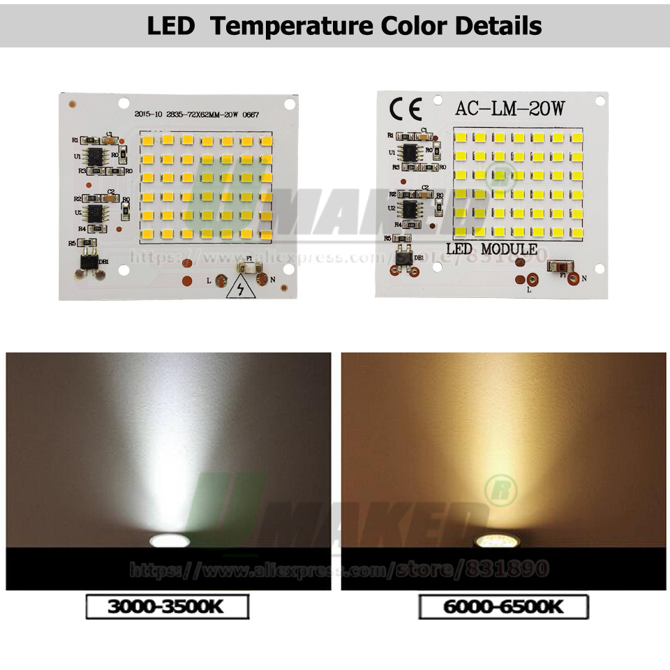 AC220V LED PCB 10W 20W 30W 50W - Flood Tray Table recension och pris