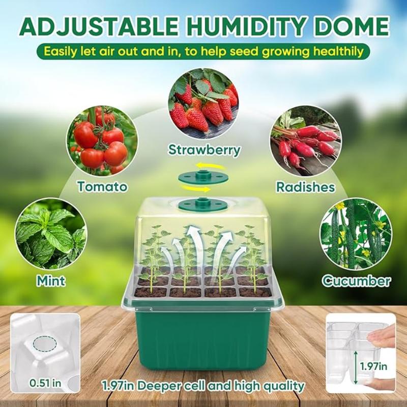 12-Cell Self-Watering Seed Sta - Dome Propagation Kit recension och pris