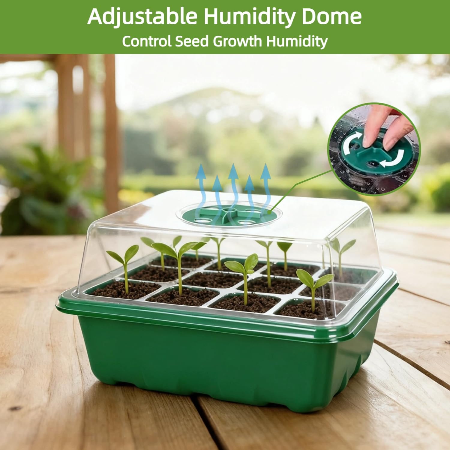 10Pcs Seed Starter Tray Mini G - Dome Propagation Kit recension och pris