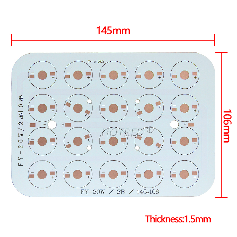 LED Aluminum PCB Board Base Pl - Flood Tray Table recension och pris