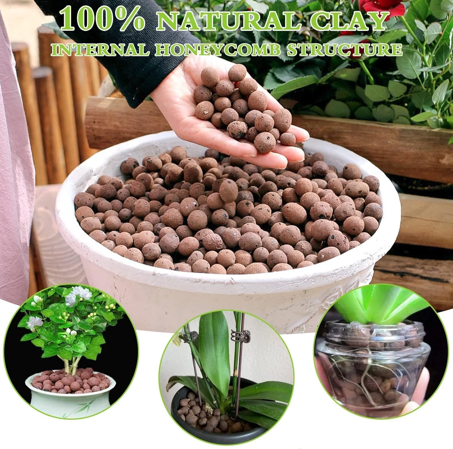 1L Natural Expanded Clay Pebbl - Clay Pebble Growing recension och pris