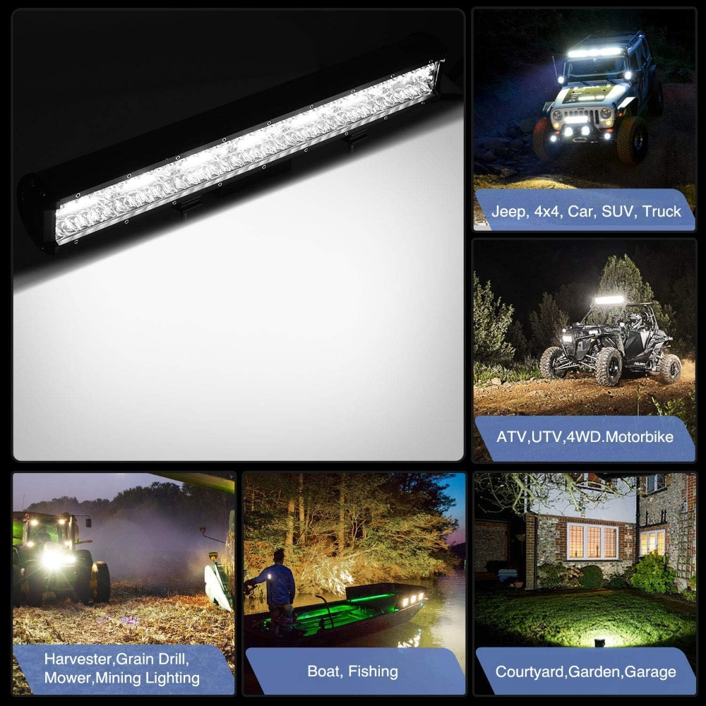 Nilight 20'Combo LED Light Bar - Flood Tray Table recension och pris