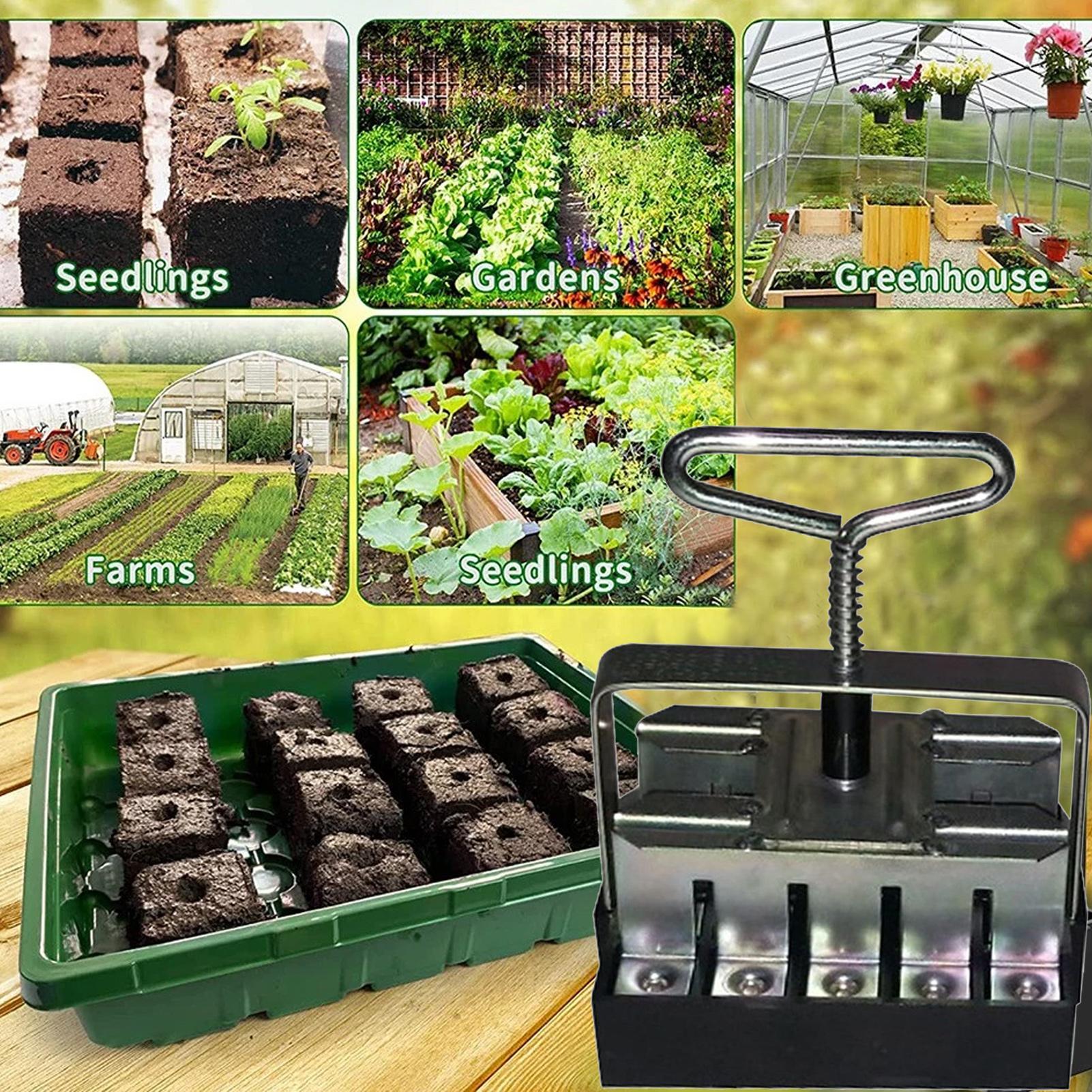Soil Blocker Comfortable Handl - Urban Farming Garden recension och pris