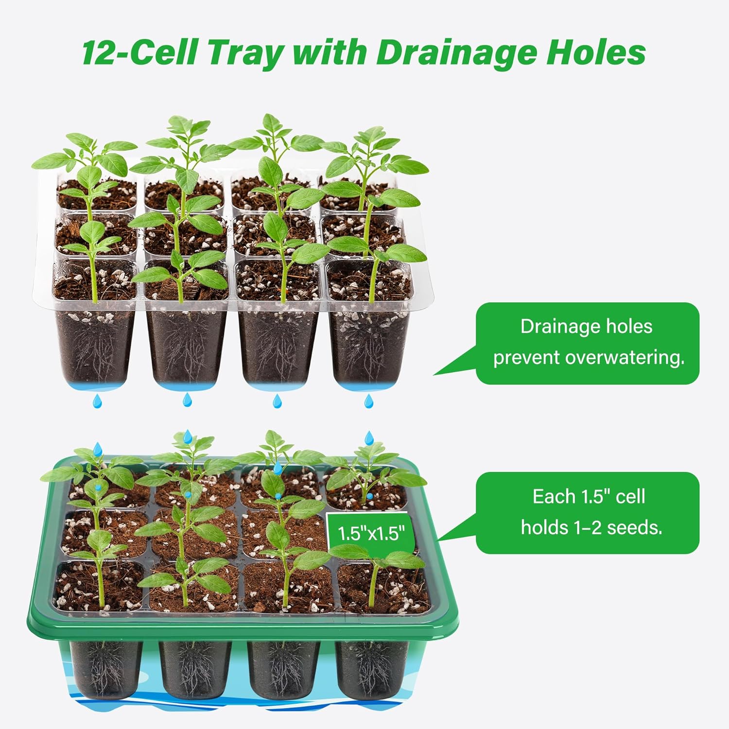 Growing Starting Nursery Trays - Dome Propagation Kit recension och pris